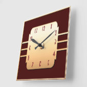 ヴィンテージデコスタイル スクエア壁時計 (傾斜)
