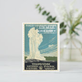 ヴィンテージデコップドイエローストーンパークスタンプ ポストカード (スタンド正面)