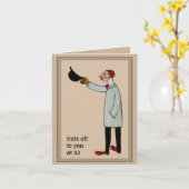 ヴィンテージデコ誕生日グリーティングカード カード (黄色い花)