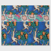 ヴィンテージデコ&アールヌーボーパターンラッピングpa ラッピングペーパー (フラット)