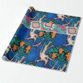 ヴィンテージデコ&アールヌーボーパターンラッピングpa ラッピングペーパー (アンロールド)