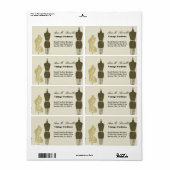 ヴィンテージデザイナーファッション&クラフトビジネス ラベル (フルシート)