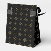 ヴィンテージデザイナ金ゴールドひし形パターン フェイバーボックス (裏面サイド)