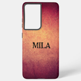 ヴィンテージデザインあなたの名前サムスン銀河系ケース SAMSUNG GALAXY S21 ULTRAケース