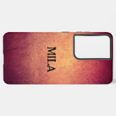 ヴィンテージデザインあなたの名前サムスン銀河系ケース SAMSUNG GALAXYケース (左側面)