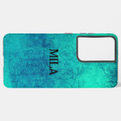 ヴィンテージデザインあなたの名前サムスン銀河系ケース SAMSUNG GALAXYケース (左側面)