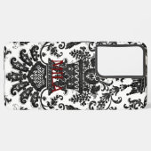 ヴィンテージデザインあなたの名前サムスン銀河系ケース SAMSUNG GALAXYケース (左側面)