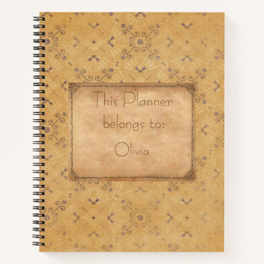 ヴィンテージデザインとレトロ ノートブック (正面)