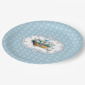 ヴィンテージデザインイースターブランチ |パーティー紙プレート ペーパープレート (アングル)