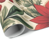 ヴィンテージデザインクリスマスラッピング紙 ラッピングペーパー (ロールコーナー)