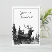 ヴィンテージデザインスタックパーティー招待状 招待状 (スタンド正面)