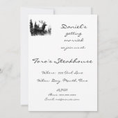 ヴィンテージデザインスタックパーティー招待状 招待状 (裏面)