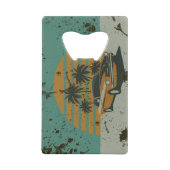 ヴィンテージデザインステンレス鋼ボトルオープナー クレジットカード栓抜き (正面)