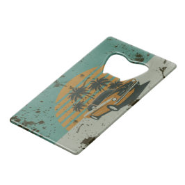 ヴィンテージデザインステンレス鋼ボトルオープナー クレジットカード栓抜き