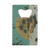 ヴィンテージデザインステンレス鋼ボトルオープナー クレジットカード栓抜き (裏面)