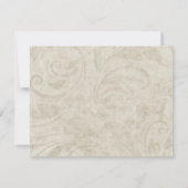 ヴィンテージデザインディナー招待状 招待状 (裏面)