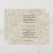 ヴィンテージデザインディナー招待状 招待状 (正面/裏面)