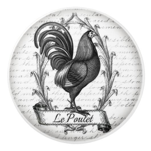 ヴィンテージデザインドアまたは引き出しハンドル セラミックノブ (正面)