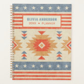 ヴィンテージデザインネイティブ米国人スタイル。 プランナー手帳 (正面)