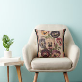 ヴィンテージデザインパンジー枕 クッション (椅子)