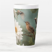 ヴィンテージデザインラテカップ カフェラテマグ (正面)