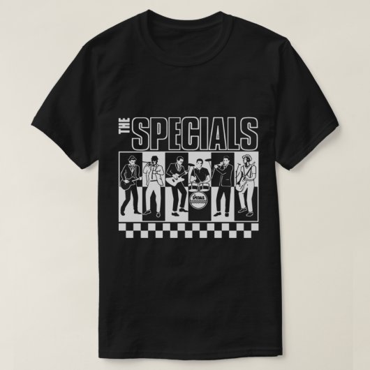 ヴィンテージデザインラブロックザスペシャルズバンドクラシック Tシャツ (デザイン正面)
