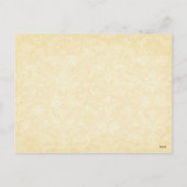 ヴィンテージデザイン天使、鹿、クリスマスツリー シーズンポストカード (裏面)