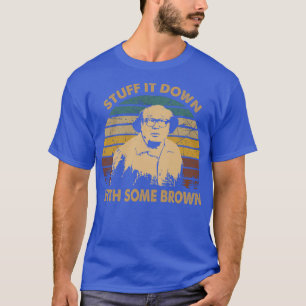 ヴィンテージデザイン物を茶色で下に Tシャツ
