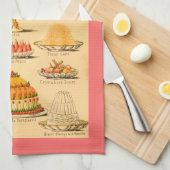 ヴィンテージデザートのキッチンタオル キッチンタオル (四つ折り)