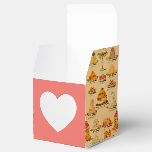 ヴィンテージデザートのギフトボックス フェイバーボックス (オープン)