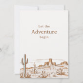 ヴィンテージデザートウィルダネスベビーシャワー招待状 招待状 (裏面)