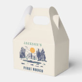 ヴィンテージデザートウエスタンワイルドウェスト1st誕生日 フェイバーボックス (正面サイド)