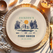 ヴィンテージデザートウエスタンワイルドウェスト1st誕生日 ペーパープレート