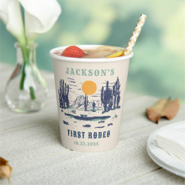 ヴィンテージデザートウエスタンワイルドウェスト1st誕生日 紙コップ