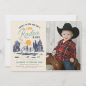 ヴィンテージデザートウエスタンワイルドウェスト2nd誕生日 招待状 (正面)