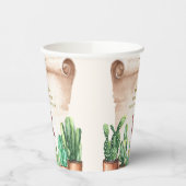 ヴィンテージデザートサボスカウボーイブーツ赤ちゃんシャワー 紙コップ (左)