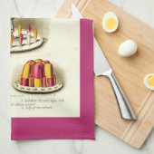 ヴィンテージデザートパイとケーキ キッチンタオル (四つ折り)