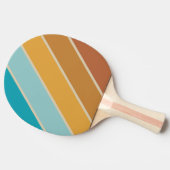 ヴィンテージデザートレインボーはっきりしたストライプの 卓球ラケット (横)
