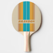 ヴィンテージデザートレインボーストライプボード名 卓球ラケット (正面)