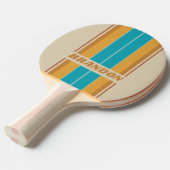 ヴィンテージデザートレインボーストライプボード名 卓球ラケット (正面アングル)