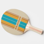 ヴィンテージデザートレインボーストライプボード名 卓球ラケット (横)