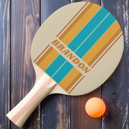 ヴィンテージデザートレインボーストライプボード名 卓球ラケット