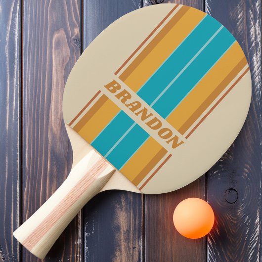 ヴィンテージデザートレインボーストライプボード名 卓球ラケット