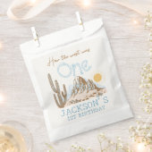 ヴィンテージデザートワイルドウエストウェスタン1st誕生日 フェイバーバッグ (クリップ留めされた状態)