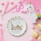 ヴィンテージデザートワイルドウエストウェスタン1st誕生日 ペーパープレート (パーティー)