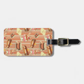 ヴィンテージデザート付きデザートカード ラゲッジタグ (正面横)