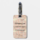 ヴィンテージデザート付きデザートカード ラゲッジタグ (裏面縦)