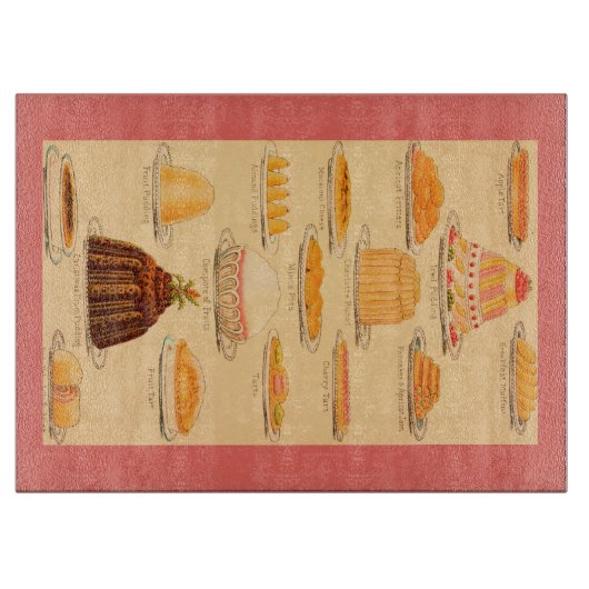 ヴィンテージデザート用切削ボード カッティングボード (正面)