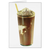 ヴィンテージデザート、チョコレートシェイクとホイップクリーム (正面)