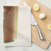 ヴィンテージデザート、チョコレートシェイクとホイップクリーム キッチンタオル (四つ折り)